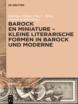 cover image of Barock en miniature – Kleine literarische Formen in Barock und Moderne